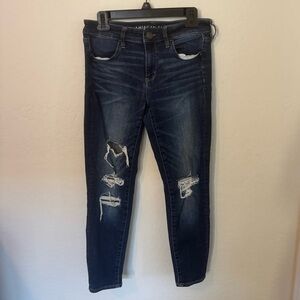 American Eagle Outfitters Blue Skinny Jeans Classic Style